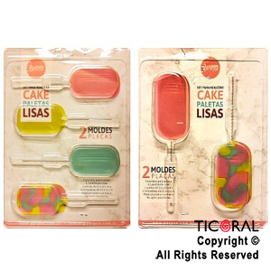 SET PLACA PALETAS LISAS (2 MOLDES) x 1